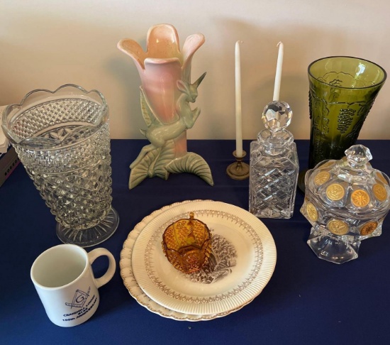 Vase and Glassware lot