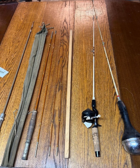 Lot of Four Fishing Poles