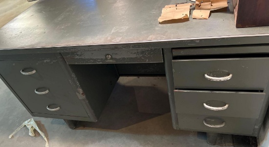 Large Metal Desk