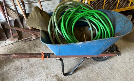 Wheelbarrow with hoses
