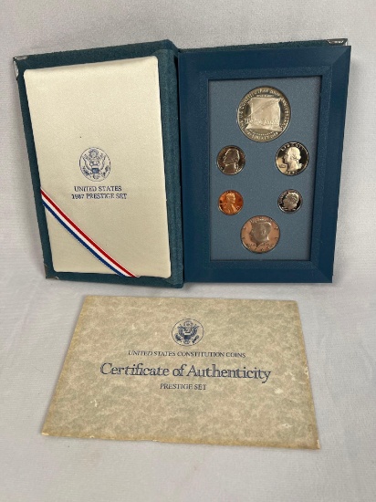 1987 United States Prestige Coin Set with Silver Dollar