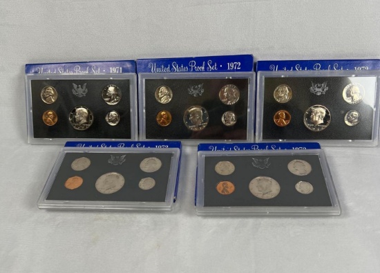 Set of 5 United States Proof Sets