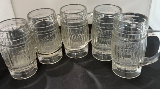 5 Richardson's Creamy Root Beer Mugs