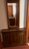 Hall Cabinet with Mirror