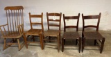 Lot of 5 Chairs