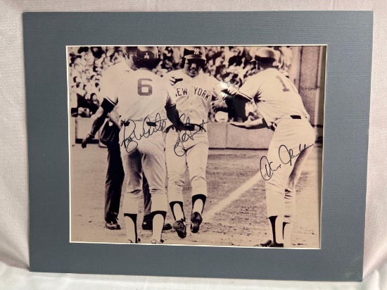 Relive "The Curse of Babe Ruth" Picture Autographed Dent/ Chambliss/ White