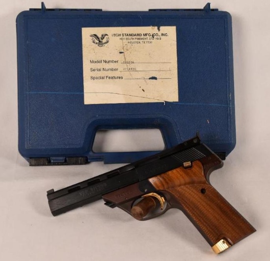 Boxed High Standard Victor Model, .22LR pistol