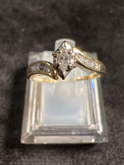 10k Diamond Wedding Set
