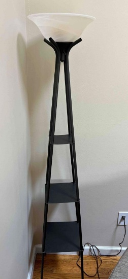 Metal Pyramid Style Floor Lamp