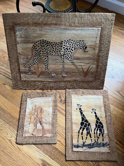 3 Pictures on Burlap