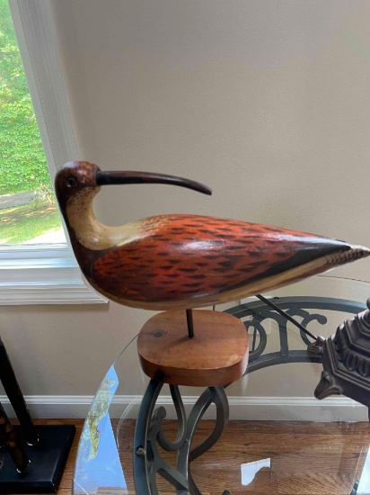 Wood Carved Shore Bird