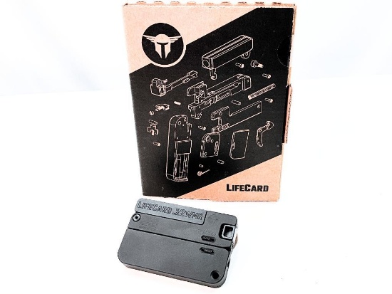 Boxed Trailblazer Firearms LifeCard .22 WMR Wallet Gun