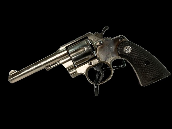 Colt Official Police, 38 Special Revolver with non-factory had case
