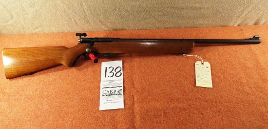 Mossburg 44, 22-Cal., 1940’s-50’s, Training Rifle, Receiver Sight Rear, 4 Front Flip-Up Sights, Heav