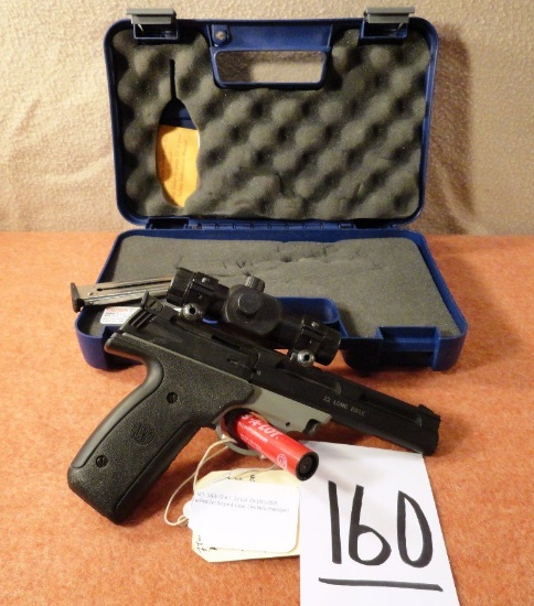 S&W 22 A-1, 22-Cal. SN:UBU-6926 w/Red Dot Scope & Case, Like New (Handgun)