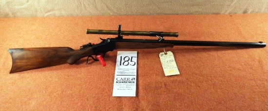 Winchester 1885 Low Wall, .25-20-Cal., SN:49430, 1904-05, Wollensak 4x Scope, Been Relined, Reblued,