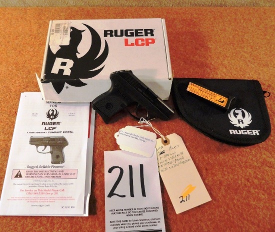 Ruger LCP, 380-Cal., SN:37164054, NIB w/Paperwork & Extra Mag. (Handgun)