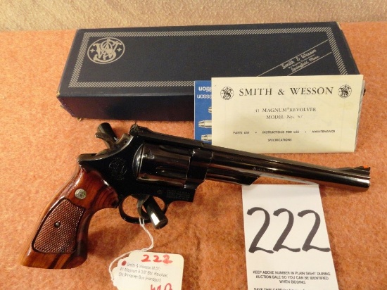 S&W M.57, 41-Magnum 8 3/8” Bbl. Revolver, SN:N490179, in Box (Handgun)
