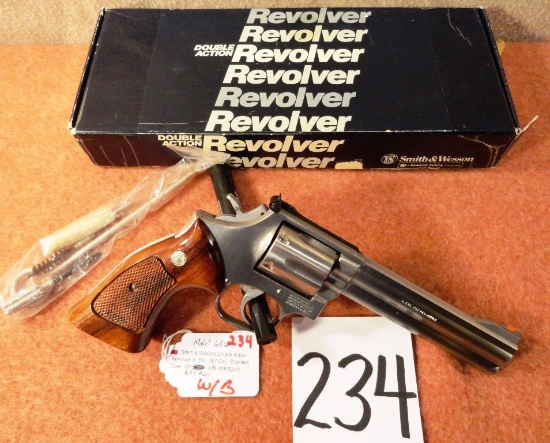 S&W M.686 Double Action Revolver, 6” Bbl., 357-Cal., Stainless Steel, SN:ABV7611, NIB (Handgun)