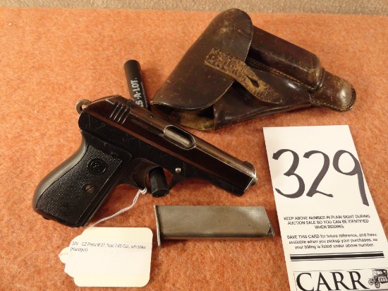 CZ Pistol M.27, Nazi 7.65-Cal., w/Holster (Handgun)
