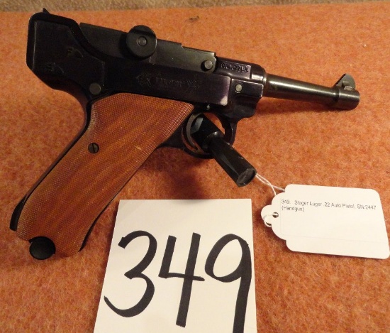 Stoger Luger .22 Auto Pistol, SN:2447 (Handgun)