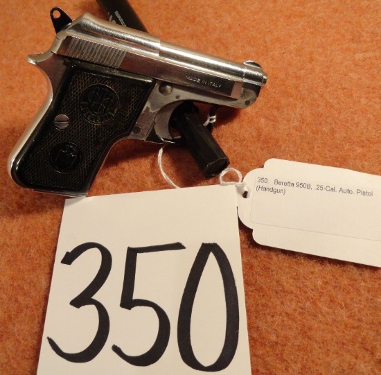 Beretta 950B, .25-Cal. Auto. Pistol (Handgun)