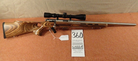 Savage 93RIT, .17-Cal. Bolt Rifle, SN:2673630 w/Scope & Thumb Hole Stock