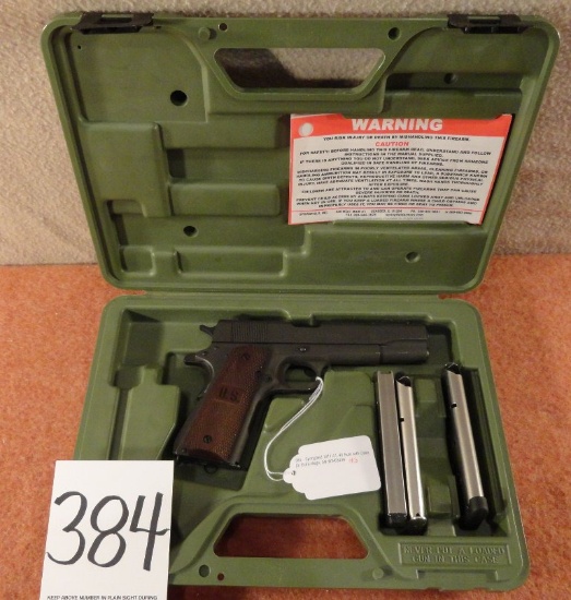 Springfield 1911 A1, 45 Auto with Case, (3) Extra Mags, SN:WW63439