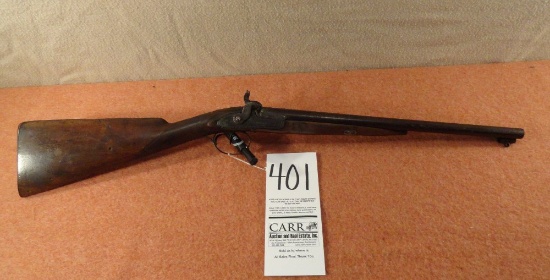 Antique J. Montaigne Dbl. Bbl. Muzzle Loading Shotgun, 16-Ga., Decorator Only (Not Safe to Fire) (Ex