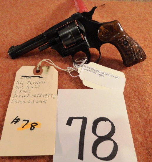RG 23 Revolver, SN:T644978, .22-Cal., E-shot, Same as New (Handgun)