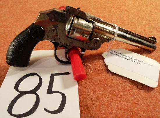 Iver Johnson 32-Cal., SN:88050, 5-Shot Hammerless Revolver (Handgun)