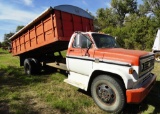 1973 Chevy C-60 Truck w/350 Eng., 4x2-Speed w/18’ Bed & Lift, 63,500 Actual Miles