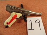 1917 Luger P08, Nickel Plated, “Red Baron” 9mm, SN:3793 (Handgun)
