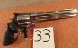 S&W Magnum 500 S&W Dbl. Action, 8 3/8” Bbl. w/Compensator, Polished S.S., SN:CHC9512 (Handgun)
