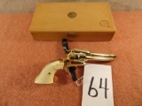 1873 Colt Scout 22-Cal. Kansas Centennial 1861-1961, Gold Plated w/Wood Presentation Box, SN:3881G (