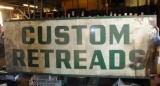Custom Retreads, 120” x 45” Sign - Large