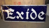 Exide, 60” x 24” (Porcelain sign)