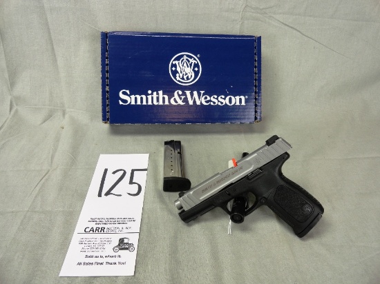 S&W SD9 VE, 9mm Pistol, NIB, SN:FXK4205 w/Extra Mag (Handgun)