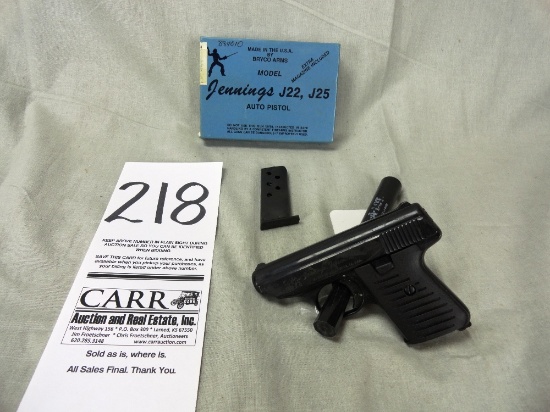 Jennings M.25, .25 Auto (Handgun)