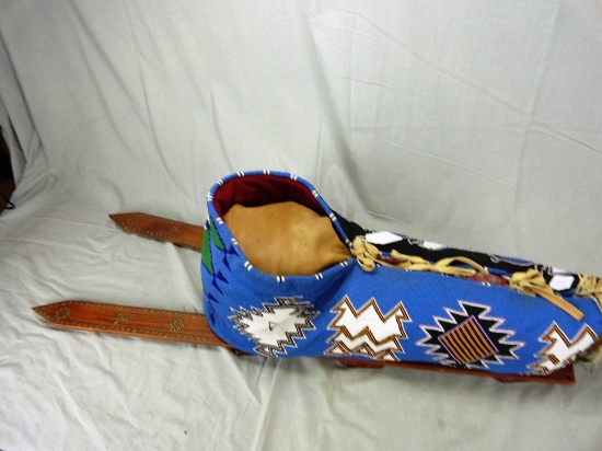Kiowa Cradle Board w/Bead Work (IA)