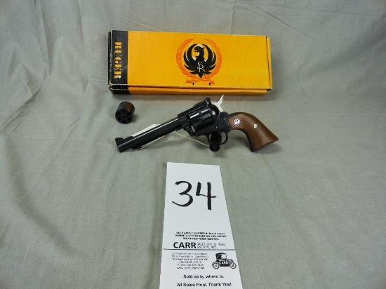 Ruger New Model Single Six, 22, Org. Cardboard Box w/Interchangeable 22 Mag