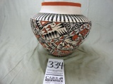 Acoma Pot, Large, 13” T x 15” W, C. Garcia (IA)