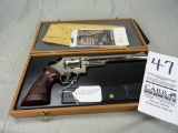 S&W 25-5, 45 Colt, Presentation Box, Nickel, 8” Bbl., Wood Grips, SN:N84466