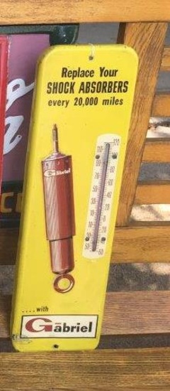 Gabriel Muffler Thermometer, 16" x 4"