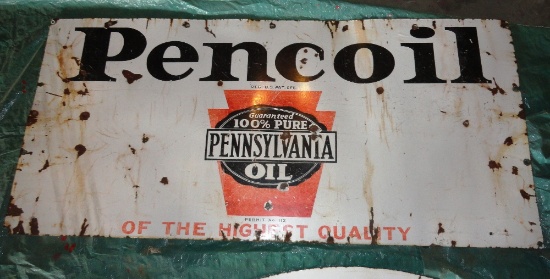 Pencoil Pennsylvania Oil, 5' x 28", Porcelain, Double Sided