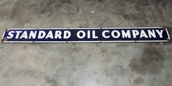 Standard Oil Company Raised/Embossed Single Sided Porcelain, 10' x 12"