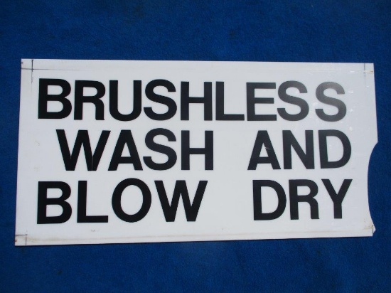 Brushless Wash and Blow Dry Sign, 36" x 18"
