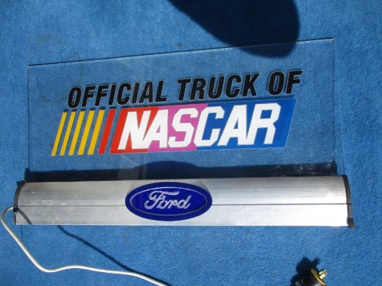 Original FORD NASCAR Official Truck Lighted Sign