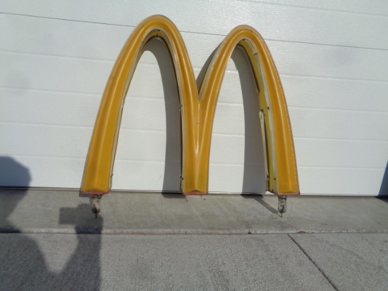 McDonalds Golden Arches, Double Sided Plastic, 29" x 23"