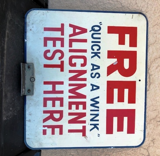 “Free Alignment Test Here” Sign